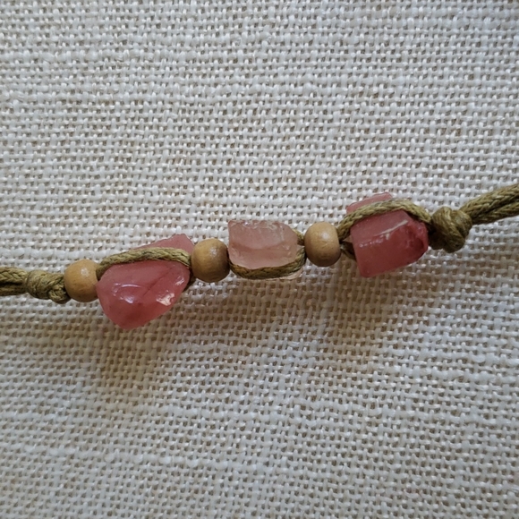 Handmade Turquoise and stone crystal necklace - Picture 4 of 7